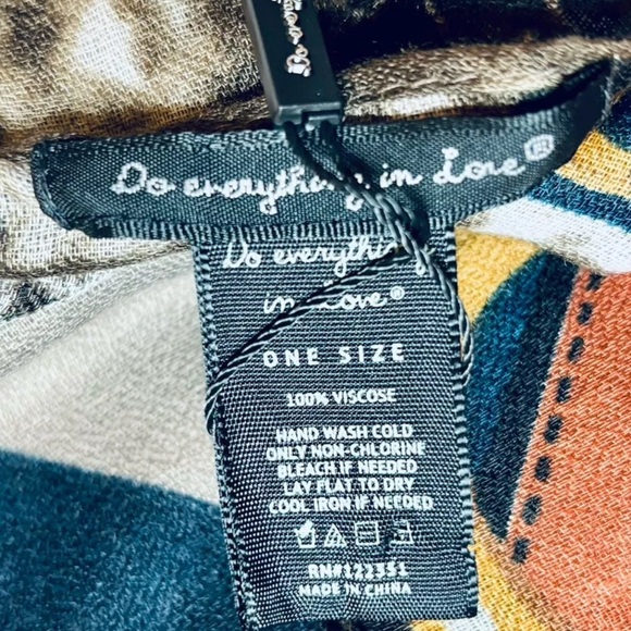 Do Everything In Love Designer Chain Print Kimono Duster One Size Old Money - Picture 5 of 8